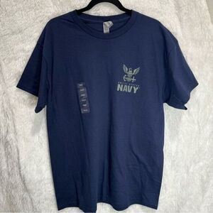 United States Navy Anchors Away T-Shirt - Navy Blue Camo, Men’s Size L